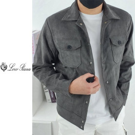 LOROPIANA 로로피아나 스웨이드 보머 자켓 2COLOR