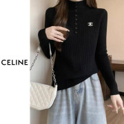 ●2월 판매 19위● CELINE 셀린느 버튼 밍크 반폴라 니트 4COLOR