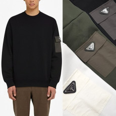 PRADA 프라다 배색포켓 맨투맨