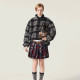 MIUMIU 미우미우 체크 플리스 집업 자켓
