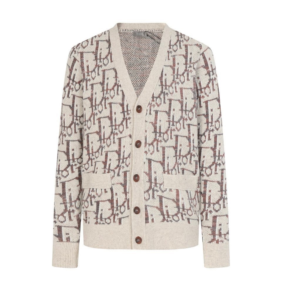 DIOR 디올 M12 캐시미어 오블리크 가디건