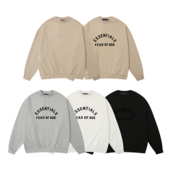 FEAR OF GOD 피어오브갓 에센셜 1816 프론트 로고 플리스 스웨트 셔츠