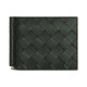 ●실사● 보테가 베네타  인트레치아토 빌 클립 지갑 다크 그린