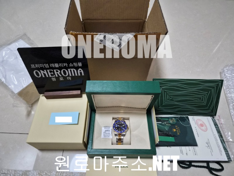 김*호 고객님 로렉스 서브마리너 청콤 40mm 스위스무브