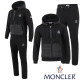 MONCLER 몽클레어 시어링 체크 배색 셋업 2COLOR