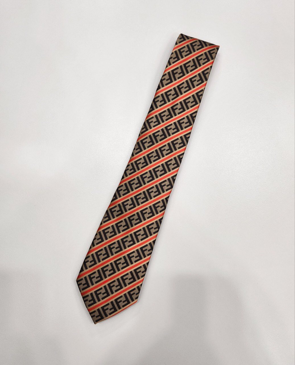 FENDI 펜디 FF 패턴 실크 넥타이