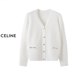 ●2월 판매 10위● CELINE 셀린느 금장 구르메트 니트 가디건 2COLOR