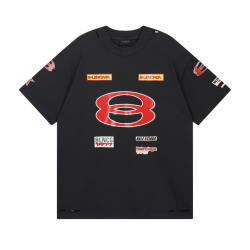 BALENCIAGA 발렌시아가 3261 멀티 로고 구제 워싱 반팔