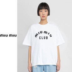 MIUMIU 미우미우 부클로고 티셔츠