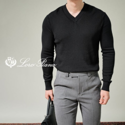 LOROPIANA 로로피아나 브이실크 니트 4COLOR