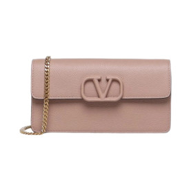 ●실사● 발렌티노 브이로고 시그니쳐 체인 월렛