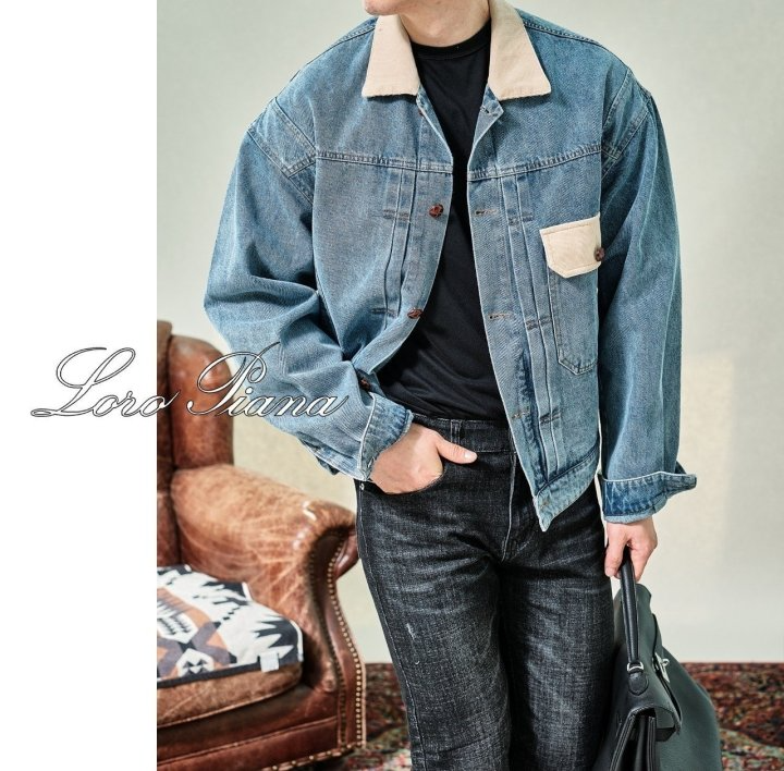 LOROPIANA 로로피아나 청자켓