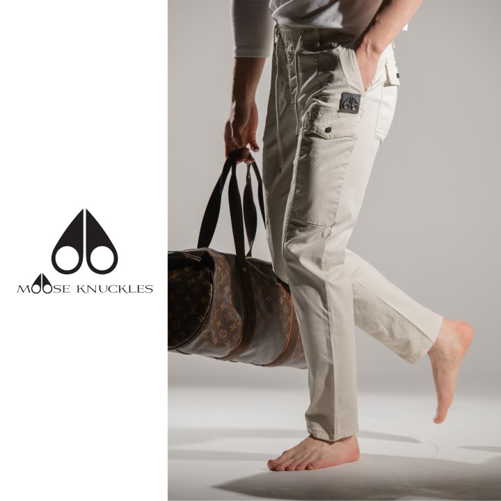 MOOSE KNUCKLES 무스너클 옆절개 솔트워싱 와이드 슬림핏 팬츠 4COLOR