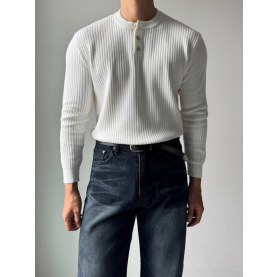 LOROPIANA 로로피아나 3버튼 헨리넥 니트 2COLOR