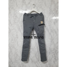 STONE ISLAND 스톤아일랜드 블랙지퍼 비대칭 카고 밴딩팬츠 3COLOR
