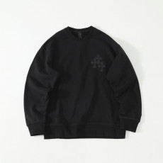 CHROME HEARTS 크롬하츠 트리플크로스 레더 패치 스웨트셔츠