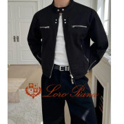 LOROPIANA 로로피아나 더블지퍼 바이커 자켓