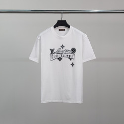 LOUIS VUITTON 루이비통 로고 레터링 코튼 반팔티