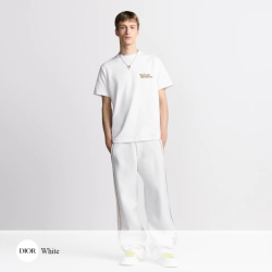DIOR 디올 DIOR AND KAWS  뱀 자수 티셔츠