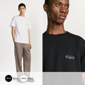 DIOR 디올 CD Box 자수 크루넥 티셔츠