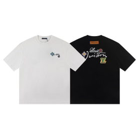 LOUIS VUITTON 루이비통 6410 엠브로이더드 시그니처 반팔