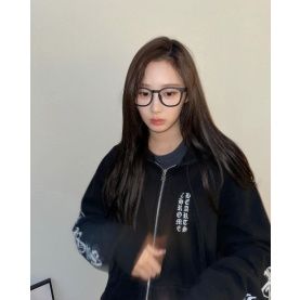 CHROME HEARTS 크롬하츠 버티컬 로고 후드집업 2COLOR