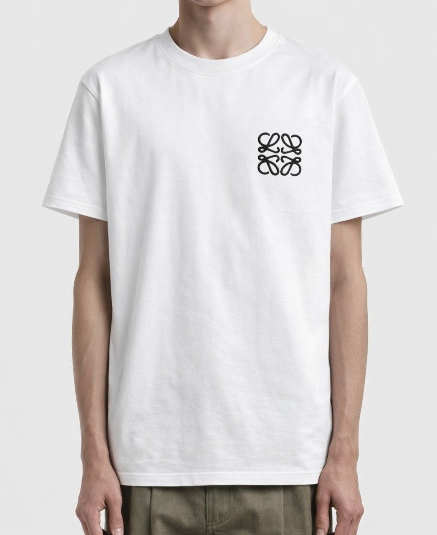 LOEWE 로에베 아나그램 백 올자수 로고 숏 슬리브 티셔츠 2COLOR