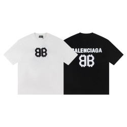 BALENCIAGA 발렌시아가 6554 핸들 자수 로고 반팔