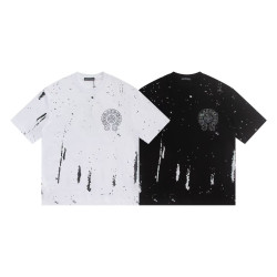 CHROME HEARTS 크롬하츠 6510 라인스톤 스플래시 홀스슈 반팔