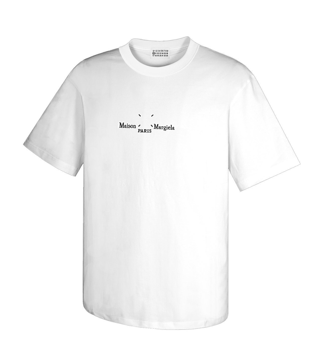 MAISON MARGIELA 메종마르지엘라 로고자수 라운드 반팔 2COLOR