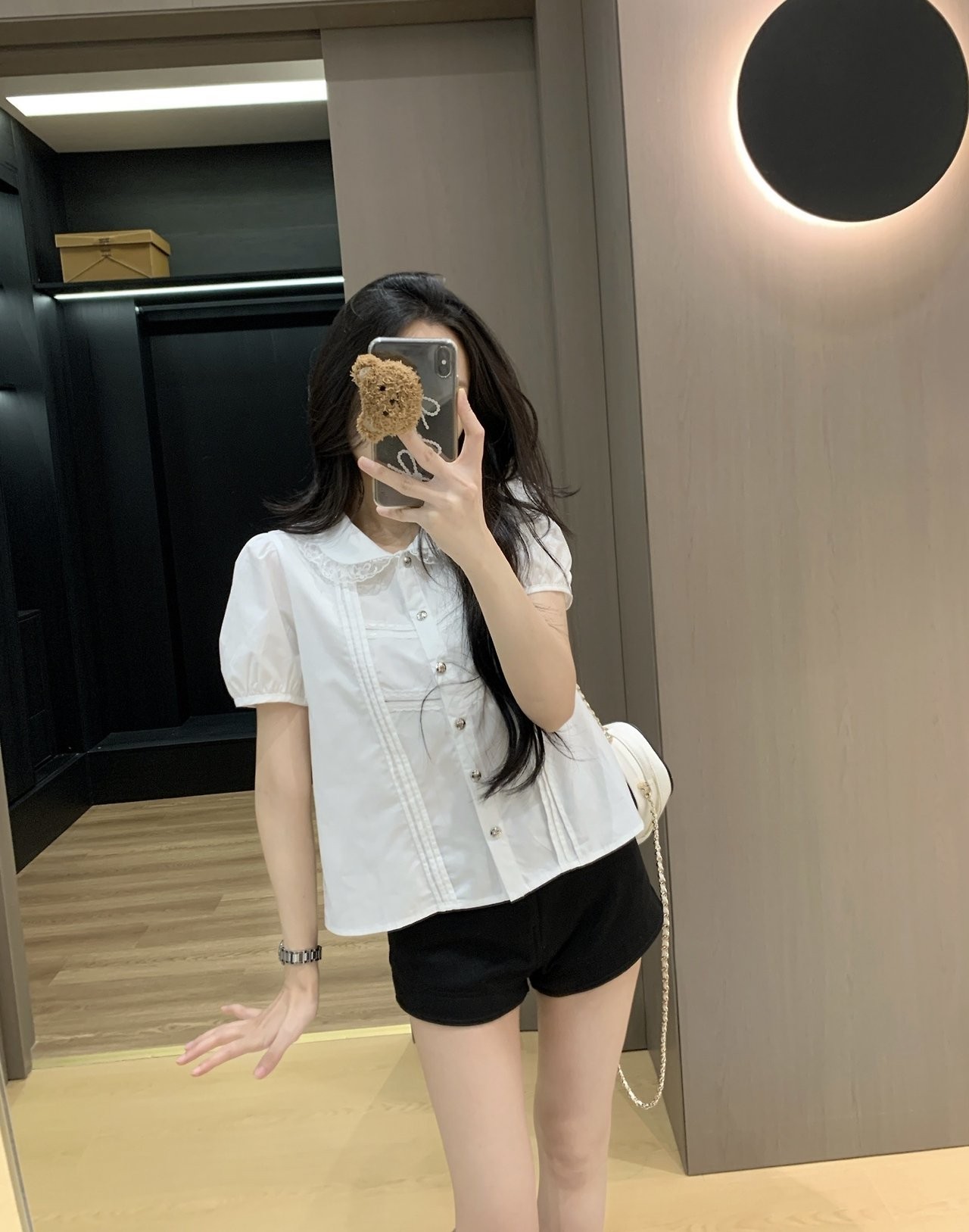 CELINE 셀린느 레이스 퍼프 블라우스 2COLOR